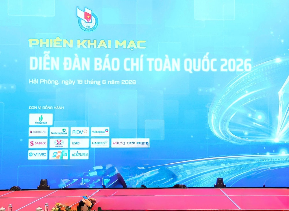 Phiên khai mạc Diễn đàn Báo chí toàn quốc 2026 diễn ra chiều ngày 19/6 tại Hải Phòng. 60892a7bf9ac78f221bd.jpg