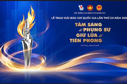 Lễ trao Giải Báo chí Quốc gia lần thứ XX: Tôn vinh 'tâm sáng' và 'lửa nghề' của người làm báo