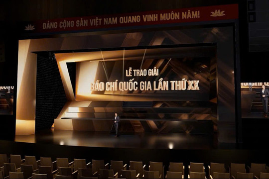 Lễ trao Giải Báo chí Quốc gia lần thứ XX: Công nghệ thắp sáng sân khấu tôn vinh những giá trị báo chí