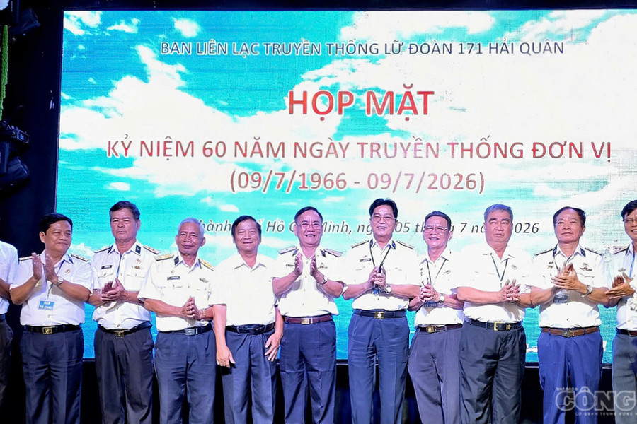 Họp mặt kỷ niệm 60 năm ngày thành lập Lữ đoàn 171 Hải quân tại TP.HCM